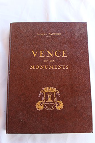 Imagen de archivo de Vence et ses monuments : D'apr s les archives a la venta por Librairie Theatrum Mundi