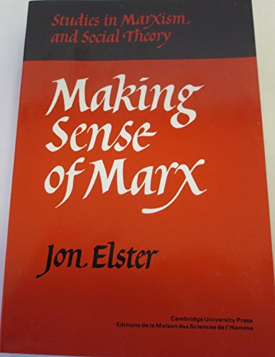 making sense of marx br (9782735101153) by Elster