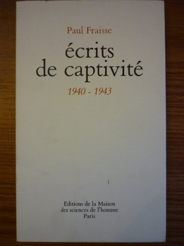 Ã‰crits de captivitÃ© - 1940-1943 (9782735104277) by [???]