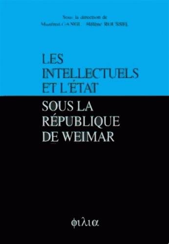 Beispielbild fr Les intellectuels et l'Europe sous la rpublique de weimar zum Verkauf von Ammareal