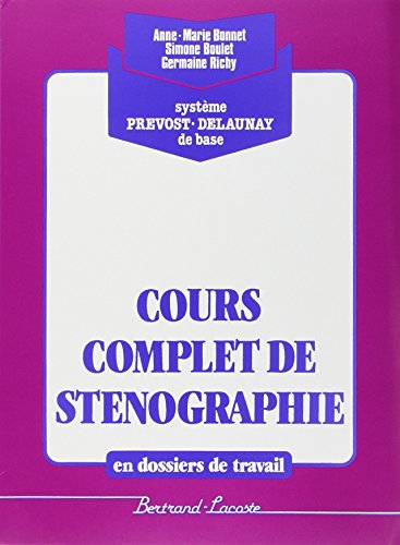 9782735200108: Cours complet de stnographie