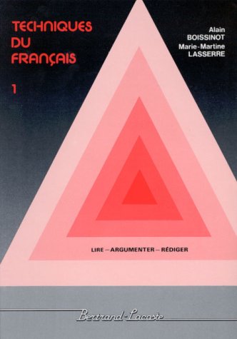 Beispielbild fr Techniques du franais, tome 1 zum Verkauf von Ammareal