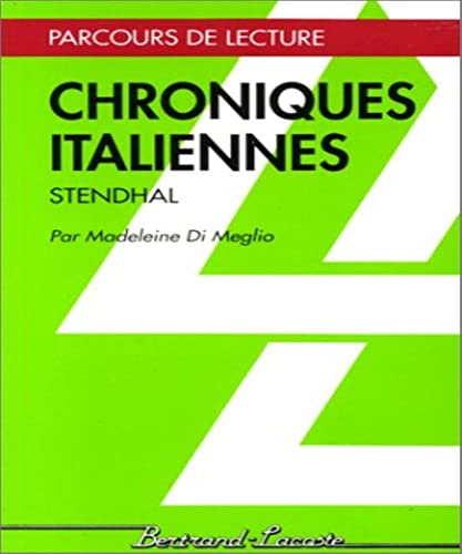 9782735206391: CHRONIQUES ITALIENNES - PARCOURS DE LECTURE