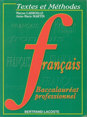 Imagen de archivo de Textes et mthodes franais a la venta por Ammareal