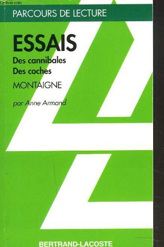 ESSAIS I, 31 - PARCOURS DE LECTURE (9782735208739) by A.ARMAND