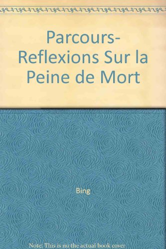 9782735216437: REFLEXIONS SUR LA PEINE DE MORT - PARCOURS DE LECTURE