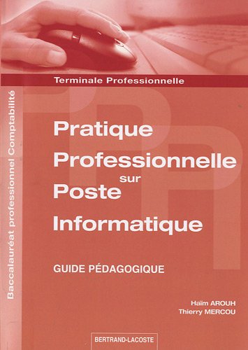 9782735222247: Pratique professionnelle sur poste informatique Tle Bac pro comptabilit: Guide pdagogique