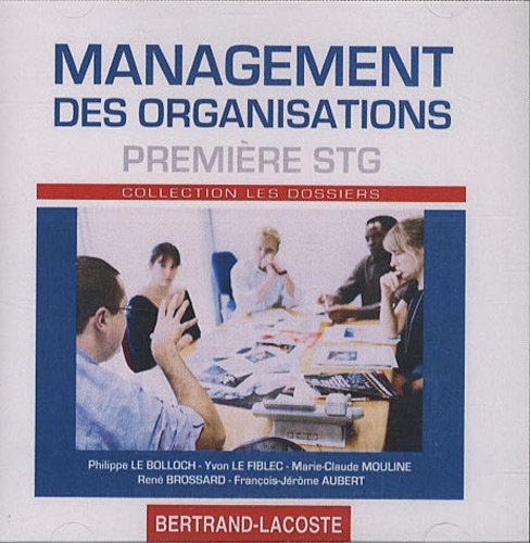 Beispielbild fr management des organisations ; 1re STG ; CD du professeur zum Verkauf von Chapitre.com : livres et presse ancienne