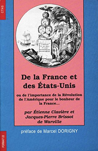 Imagen de archivo de De la France et des Etats-Unis d'Amrique a la venta por medimops