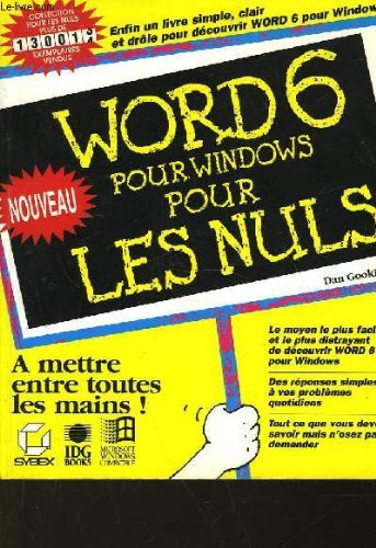 Word 6 Windows pour les nuls