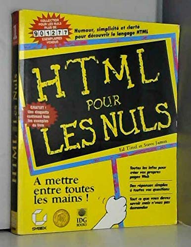 Imagen de archivo de html pour les nuls a la venta por Chapitre.com : livres et presse ancienne