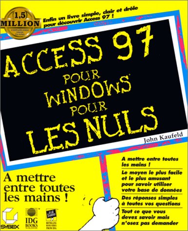 Stock image for Access 97 pour Windows pour les nuls for sale by Ammareal