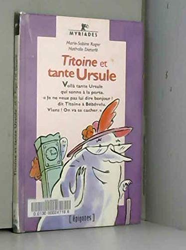 Beispielbild fr TITOINE ET TANTE URSULE zum Verkauf von medimops