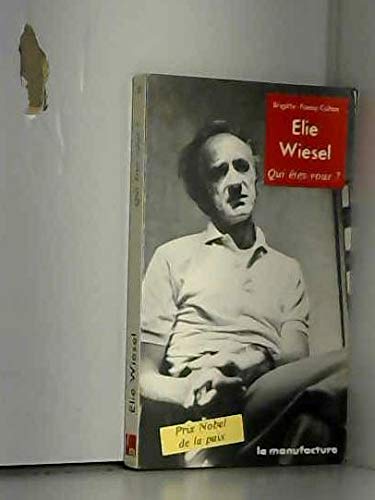 Stock image for Elie wiesel for sale by Librairie Th  la page