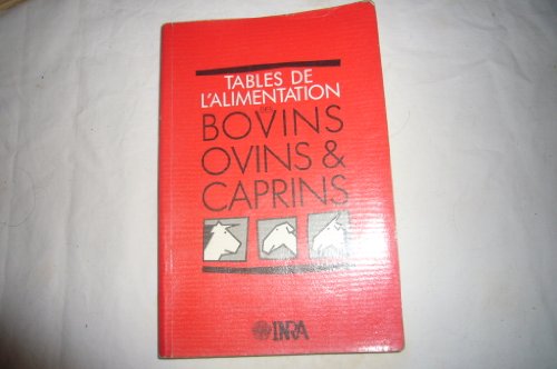 9782738000729: Tables de l'alimentation des bovins, ovins et caprins