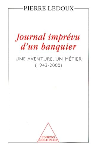 Beispielbild fr Journal imprvu d'un banquier zum Verkauf von medimops