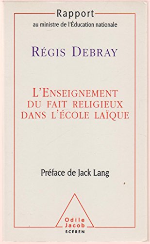 Beispielbild fr L'Enseignement du fait religieux dans l'cole laque: Codition Odile Jacob-CNDP zum Verkauf von Ammareal