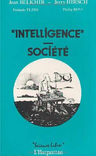 Beispielbild fr Intelligence-Socit zum Verkauf von Gallix