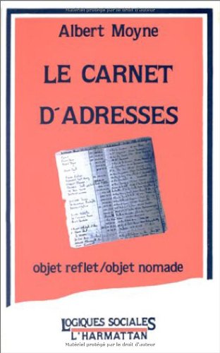Beispielbild fr Le carnet d'adresses zum Verkauf von Ammareal