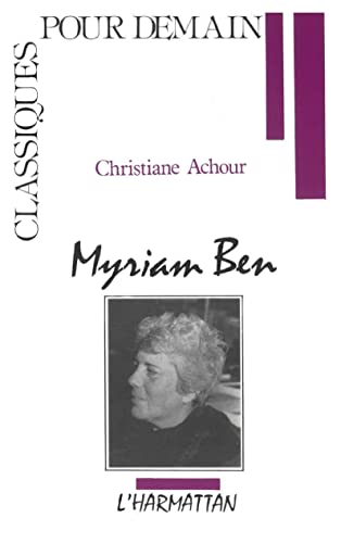 Imagen de archivo de Myriam Ben a la venta por Librairie Th  la page