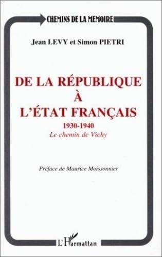 De la République à l'État français