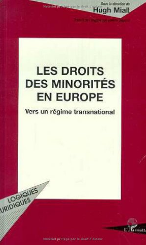 Stock image for Les droits des minorits en Europe for sale by Chapitre.com : livres et presse ancienne