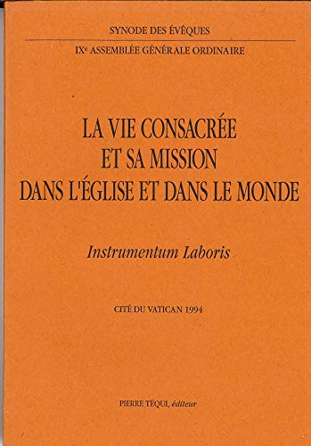 Stock image for Vie Consacree et Sa Mission Instr Laboris for sale by Librairie Th  la page