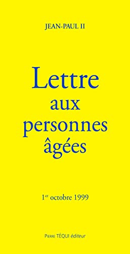 Stock image for Lettre aux personnes ges jp II for sale by medimops