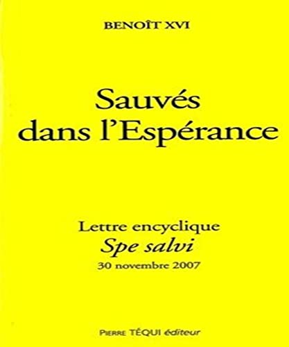 Beispielbild fr SPE SALVI SAUVES DANS L ESPERANCE zum Verkauf von Ammareal