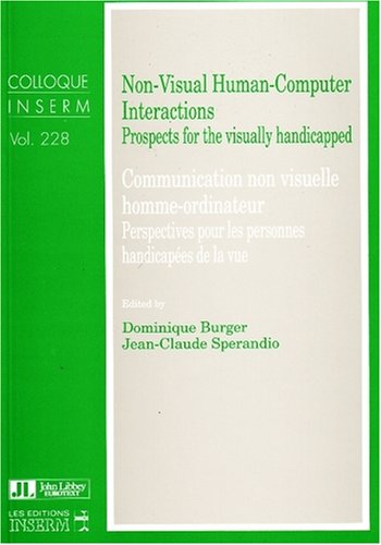 Beispielbild fr Non-Visual Human-Computer Interactions zum Verkauf von PBShop.store US