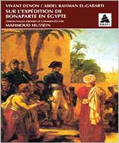 Beispielbild fr Sur l'expdition de Bonaparte en gypte zum Verkauf von Ammareal