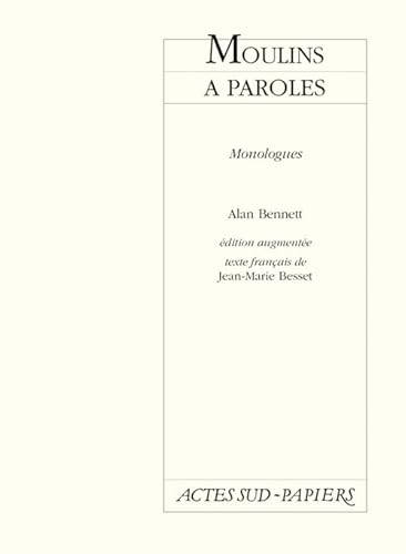 Beispielbild fr Moulins  paroles : Monologues zum Verkauf von Ammareal