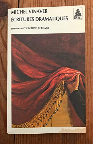 Beispielbild fr Ecritures dramatiques. Essais d'analyse de textes de thtre zum Verkauf von Ammareal