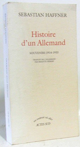 Histoire d'un allemand (9782742736034) by Haffner Sebastian