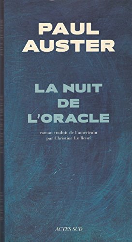 Beispielbild fr La nuit de l'oracle (French Edition) zum Verkauf von Better World Books: West