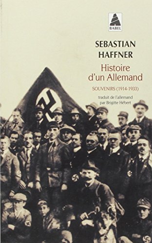 9782742751518: Histoire d'un Allemand: Souvenirs (1914-1933)