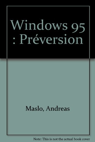 Beispielbild fr Windows 95: Prversion zum Verkauf von Ammareal