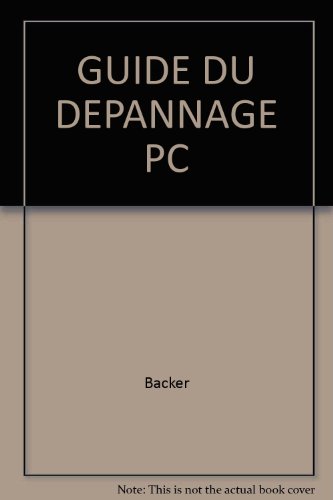 grand livre guide depannage pc