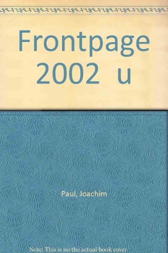 9782742920839: Frontpage 2002