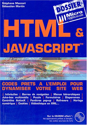 Beispielbild fr HTML & JavaScript zum Verkauf von Ammareal
