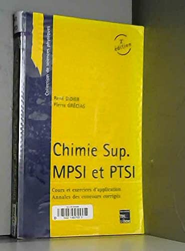 Chimie Sup MPSI PTSI