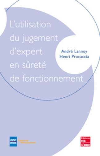 Beispielbild fr L'UTILISATION DU JUGEMENT D'EXPERT EN SURETE DU FONCTIONNEMENT zum Verkauf von Ammareal