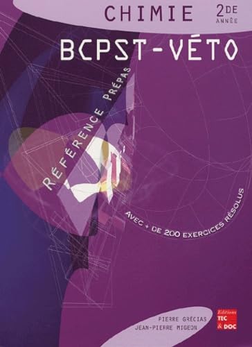 Chimie 2de année BCPST-VETO