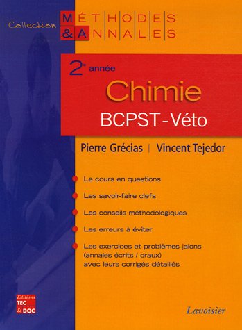 Beispielbild fr Chimie 2e anne BCPST-Vto zum Verkauf von medimops