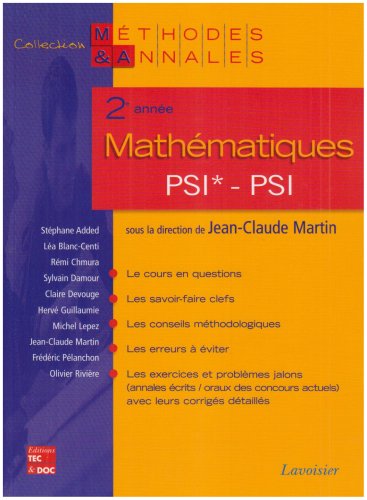 Beispielbild fr Mathmatiques 2e anne PSI*, PSI : Licences scientifiques zum Verkauf von medimops