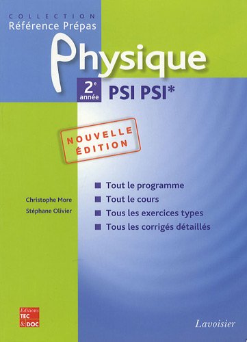 Beispielbild fr Physique 2e anne PSI PSI* zum Verkauf von Ammareal