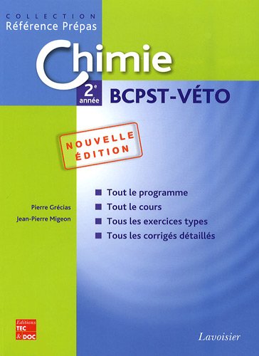 Beispielbild fr Chimie 2e anne BCPST-Vto zum Verkauf von Ammareal