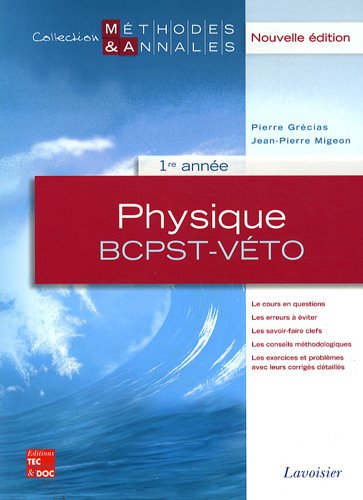 Stock image for Physique 1re anne BCPST-Vto for sale by Ammareal