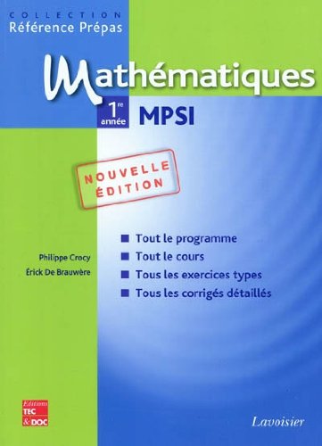 9782743012144: Mathmatiques 1re anne MPSI