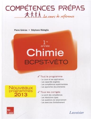 Beispielbild fr Chimie Bcpst-vto : 1re Anne : Nouveaux Programmes 2013 zum Verkauf von RECYCLIVRE